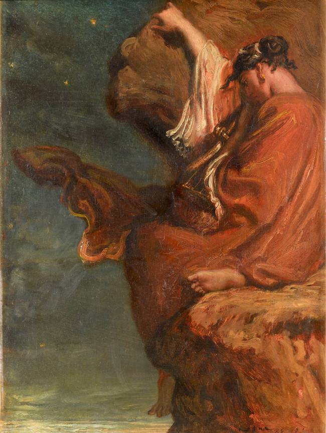 “Sapho” (1849), by Théodore Chassériau (1819–1856).